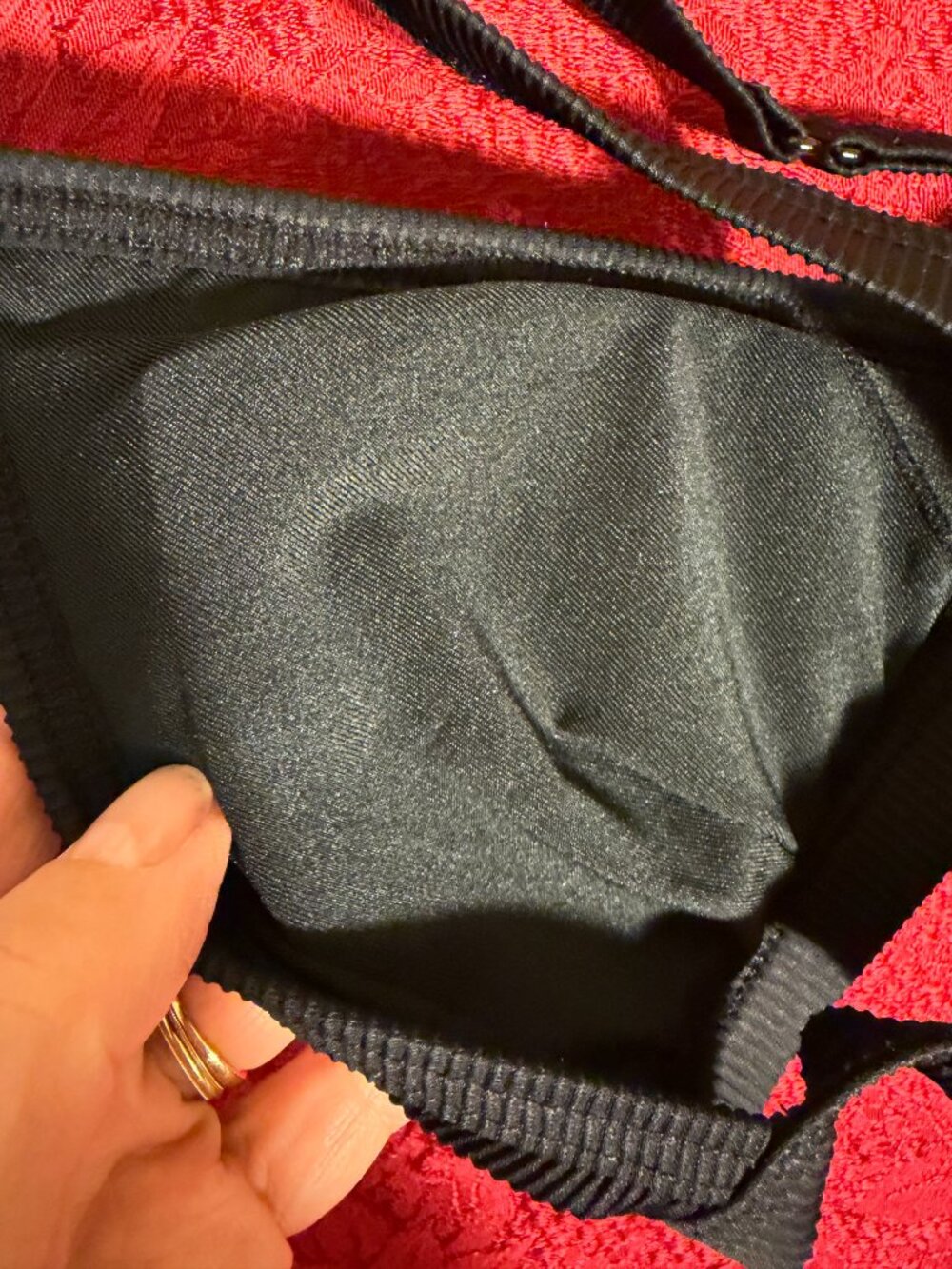 NWT J. Crew Black Ribbed Triangle Bikini Top Sz Small - Picture 12 of 13